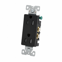 Eaton TR1107BK 15A Tamper-Resistant Duplex Receptacle, Black