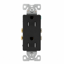 Eaton TR1107BK 15A Tamper-Resistant Duplex Receptacle, Black