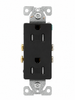 Eaton TR1107BK 15A Tamper-Resistant Duplex Receptacle, Black