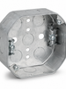 JC-54151-L Metal Octagon Box with Romex Clamps