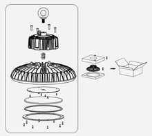 LED UFO High Bay Watt and CCT Selectable