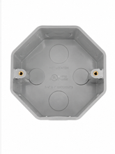 Plastic Waterproof Octagon Electrical Box, Grey
