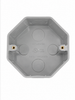 Plastic Waterproof Octagon Electrical Box, Grey