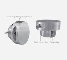 12V Round Stairs Light 1W - BRUSHED NICKEL FINISH