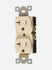 20A/125V STANDARD DUPLEX RECEPTACLE- IVORY