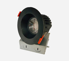 2″ ROUND RECESSED BAFFLE LED 12W 5CCT SELECTABLE COLOR- BLACK