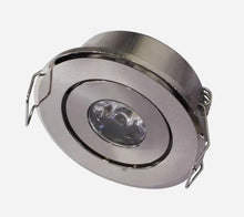 2" MINI LED PUK LIGHT 2W, 180LMN, 5000K COOL WHITE, GIMBAL, SATIN NICKEL