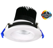 3.5" Round Regressed gimbal - Black