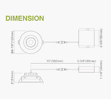 4-Inch 11W LED Gimbal Downlight – 3CCT, 1000 Lumens, White