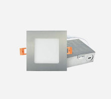 2" SQUARE SLIM LED DOWNLIGHT - 9W - 5000K - SATIN NICKLE