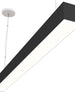 LED 4FT SUSPENDED LINEAR PENDANT 3CCT LIGHT WHITE / BLACK HOUSING