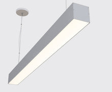 LED 8FT SUSPENDED LINEAR PENDANT 3CCT LIGHT WHITE / BLACK HOUSING