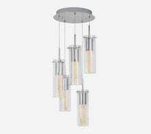 Build-In LED Spiral 5-Pendant fixture