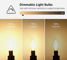 E12 CHANDELIER BULBS - 4.5W LED - DIMMABLE