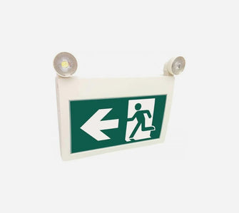 EMERGENCY LIGHTING AND EXIT SIGN COMBO - RUNNING MAN