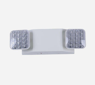 Emergency Light, Back-Up Battery Emergency Exit Lighting Fixtures with Adjustable Hardwired 2 LED Head Wall Mount