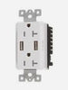 VISTA 20A TAMPER RESISTANT - USB DECORATIVE DUPLEX RECEPTACLE - WHITE