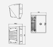 Mini Traditional LED Wall Pack (Photocell Sensor)