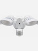SECURITY LIGHT, TWO HEAD WITH SENSOR, BROWN
