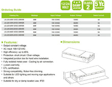 CONSTANT VOLTAGE TRIAC DIMMABLE DRIVER - DC 12/24V - 48/60W/96W SERIES
