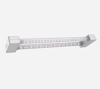 2 ft. 2-Light 19-Watt White Full Spectrum LED Non-Dimmable Indoor Linkable Plant Grow Light Fixture