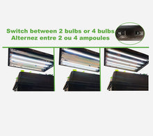 2 ft. 4-Bulb T5 High Output Copper Fluorescent Grow Light Fixture